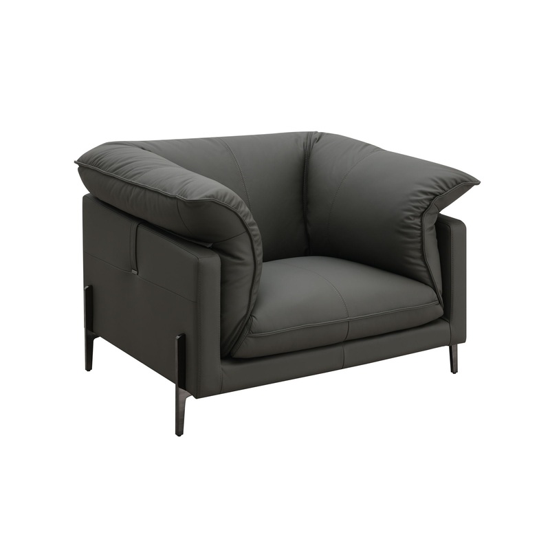 Tadi – Top Grain Leather Chair – Black