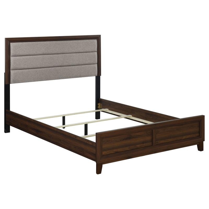 Welsley – Upholstered Bed|Dark Brown|Queen|King|California King