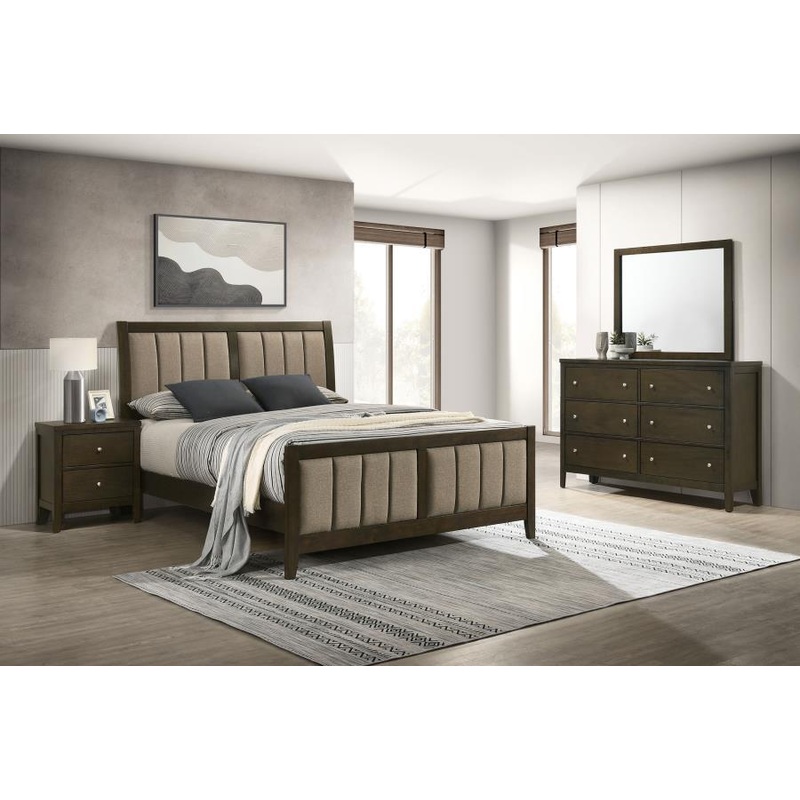Wilkes – Bedroom Set|Dark Brown|4 Pc. Bed, Dresser, Mirror, Nightstand|5 Pc. Bed, Dresser, Mirror, Chest, Nightstand|Queen|King|Twin|Full|California King