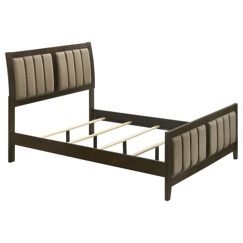 Wilkes – Upholstered Bed|Dark Brown|Queen|King|Twin|Full|California King