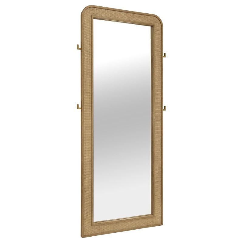 Arini – Cane Weave Full Length Standing Floor Mirror