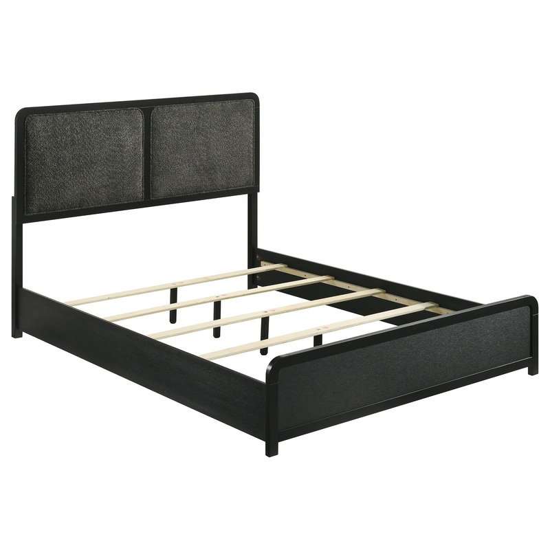 Cavelle – Upholstered Bed|Black|Queen|King