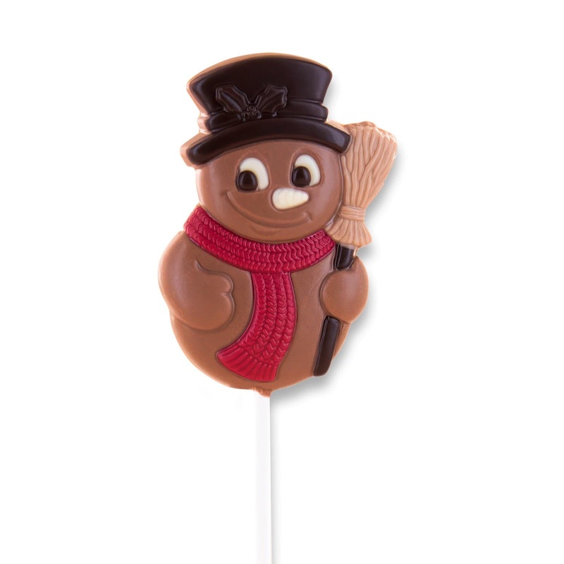 Chocolate Snowman – Belgian chocolate lollipop
