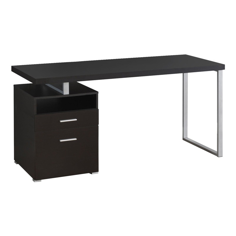 Computer Desk For Home Office, Laptop, Left Right Set – Up, Storage Drawers, Contemporary & Modern