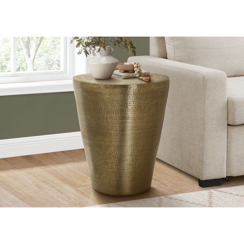 Drum Accent Side Table, Elegant Design