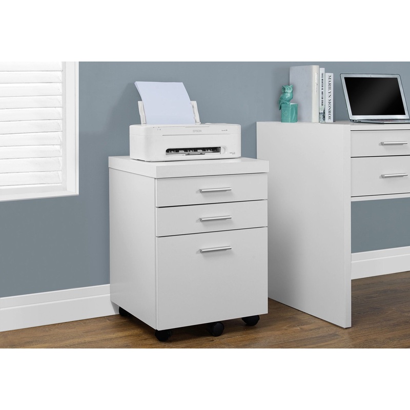 File Cabinet, Rolling Mobile, Storage Drawers, Printer Stand, Office, Contemporary & Modern