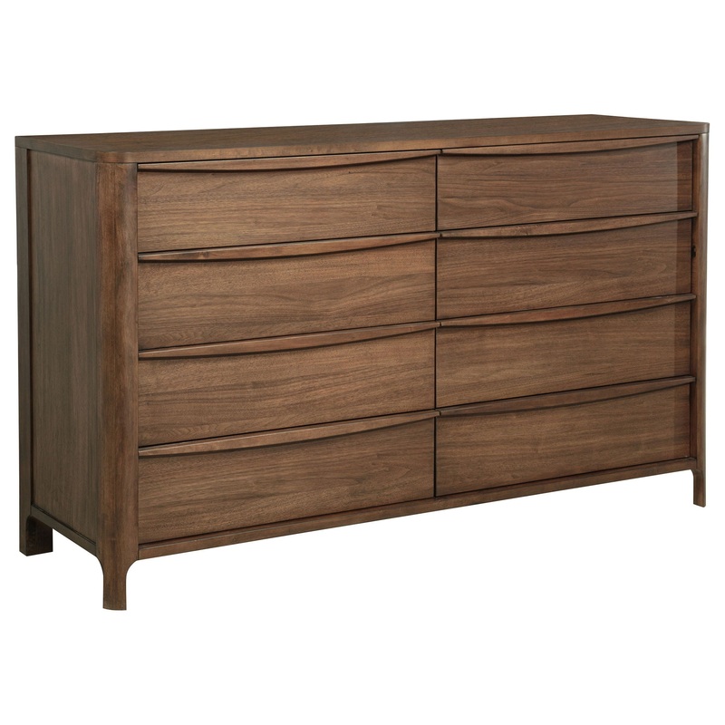 Maderia – 8-Drawer Dresser|Dark Brown|Dressers|Dresser & Mirror