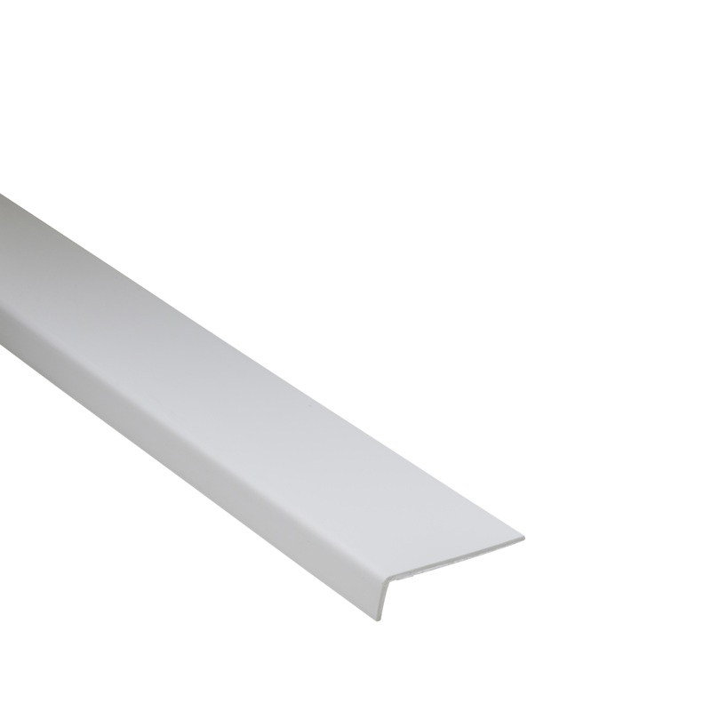 PVC 40X10X1.5MMMM L PROFILE ANGLE 2.6M OPAQUE WHITE