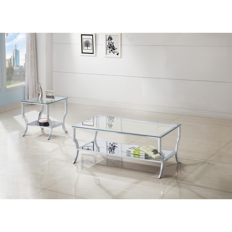 Saide – Glass Top Coffee And End Table Set