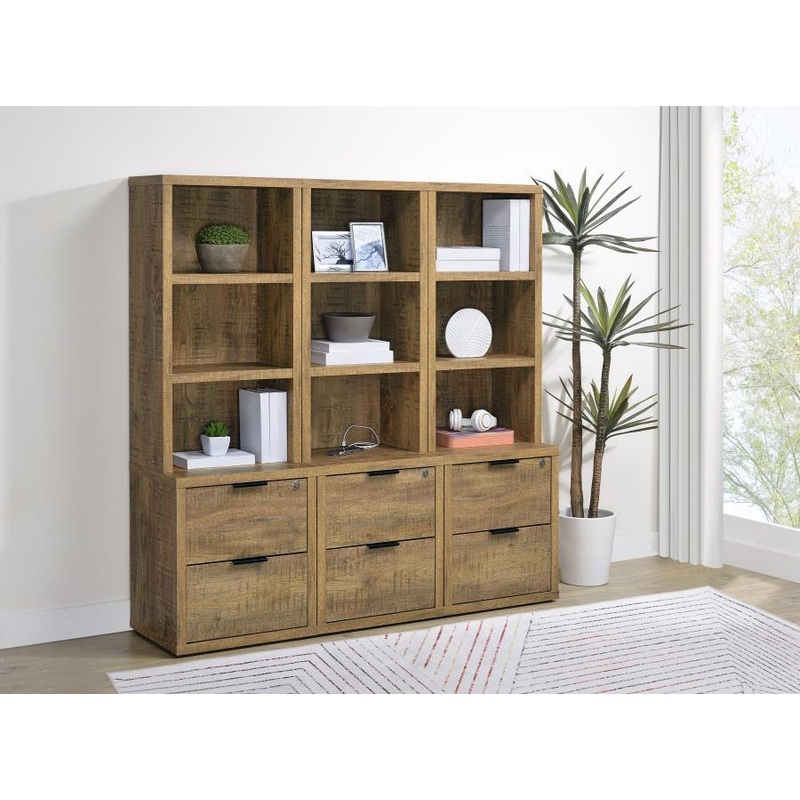 Westpark – 3 Piece Wall Unit Bookcase Set With USB