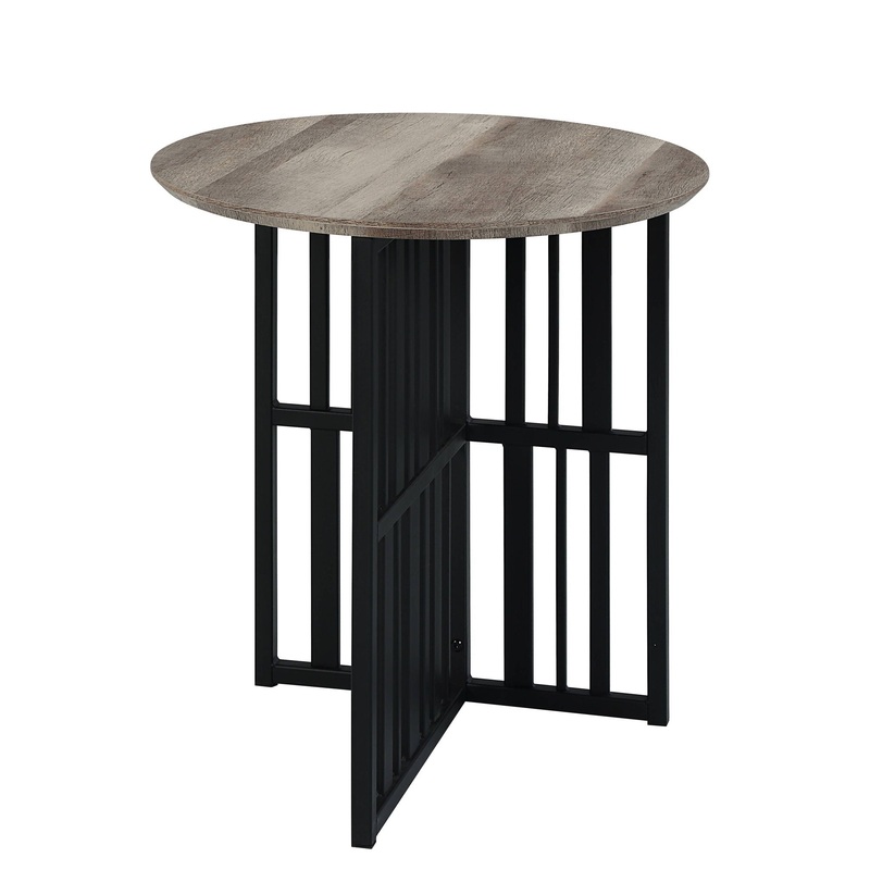 Zudora – End Table – Black / Oak