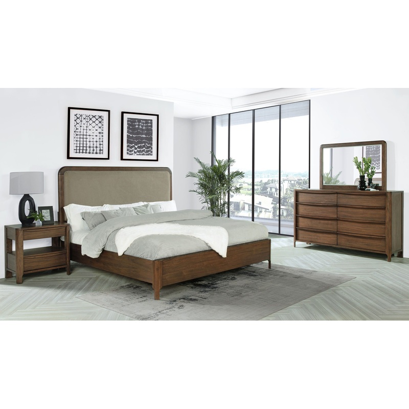 Maderia – Bedroom Set|Dark Brown|4 Pc. Bed, Dresser, Mirror, Nightstand|5 Pc. Bed, Dresser, Mirror, Chest, Nightstand|Queen|King|California King