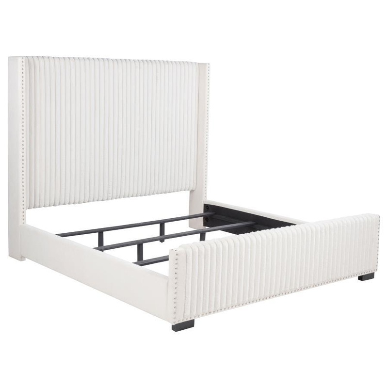 Natasha – Upholstered Bed|White|Queen|King|California King