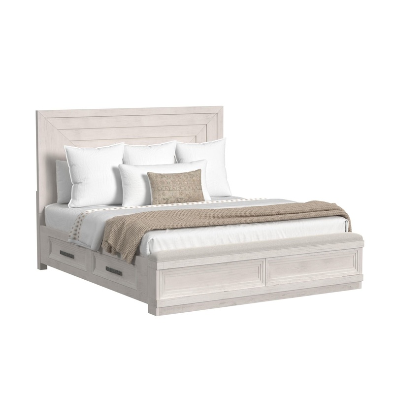 Avalanche – Storage Bed|White|King|Queen