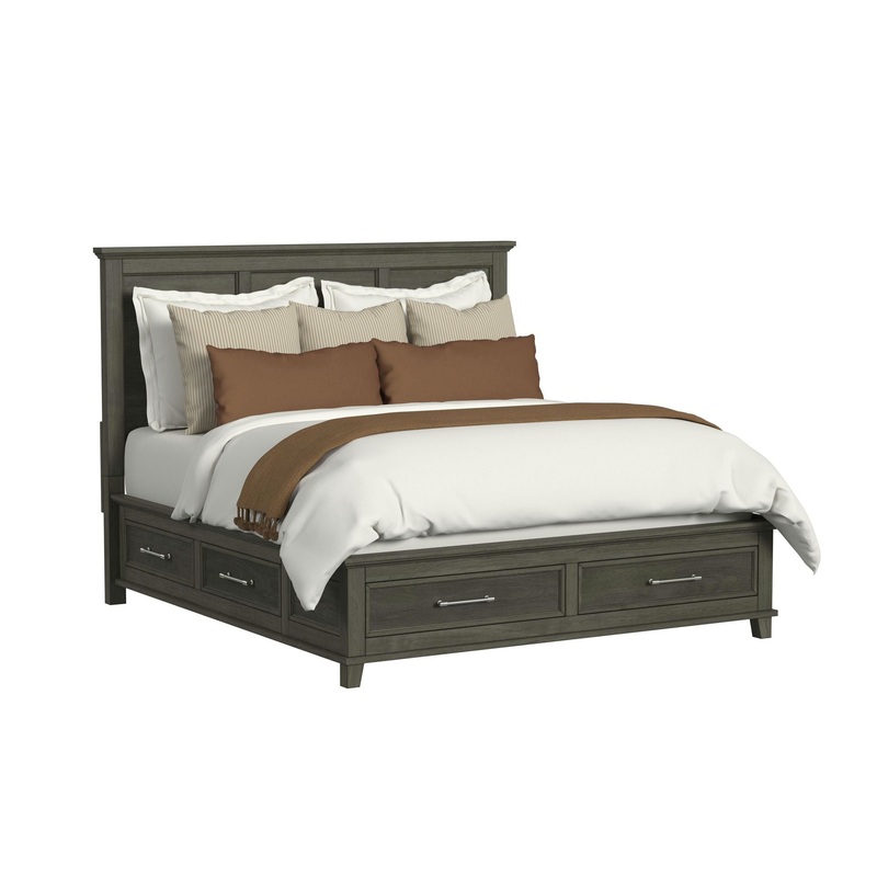 Canterbury – Storage Bed|Dark Gray|Gray|King|Queen