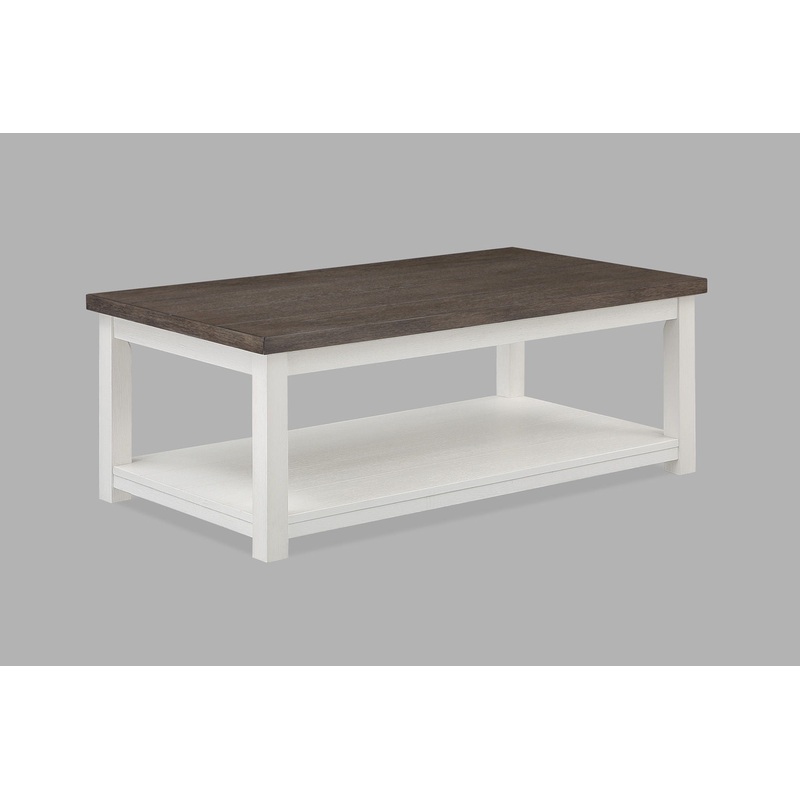 Dakota – Coffee Table With Casters – White