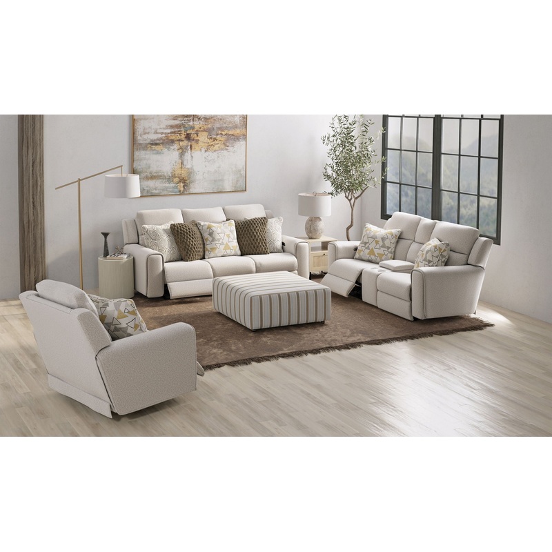 Micah – Castered Cocktail Ottoman – Sand