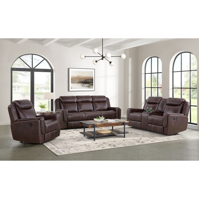 Panther – Living Room Set|Dark Brown|3 Pc. Sofa, Loveseat, Recliner|2 Pc. Sofa, Loveseat