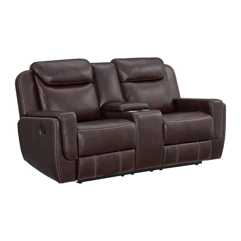Panther – Motion Loveseat With Console – Neono Brown