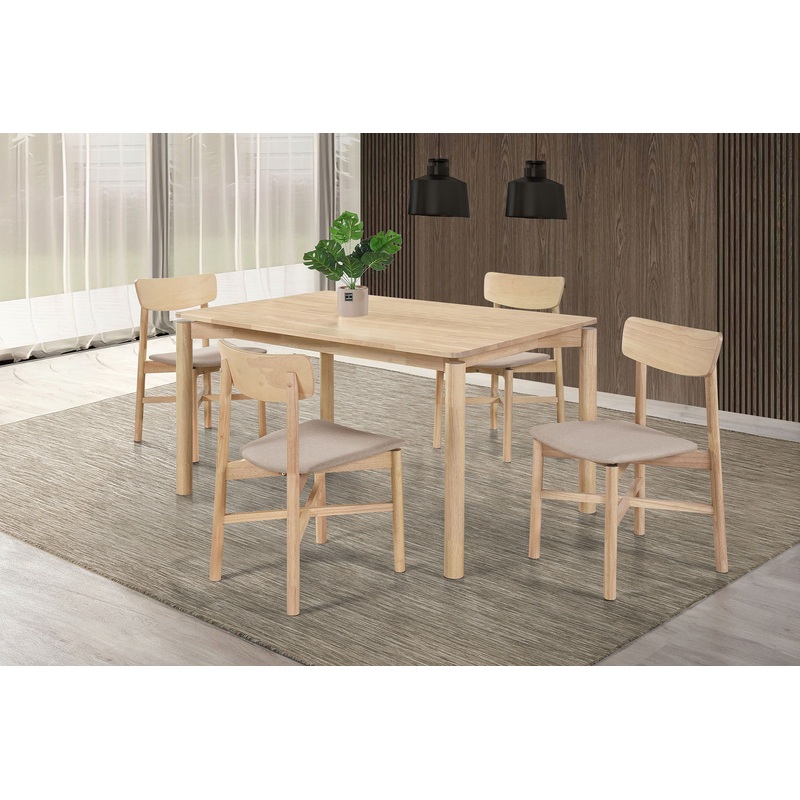 Parkridge – Wood Dining Set|Light Brown|Dark Brown|5 Pc. Table, 4 Chairs|7 Pc. Table, 6 Chairs