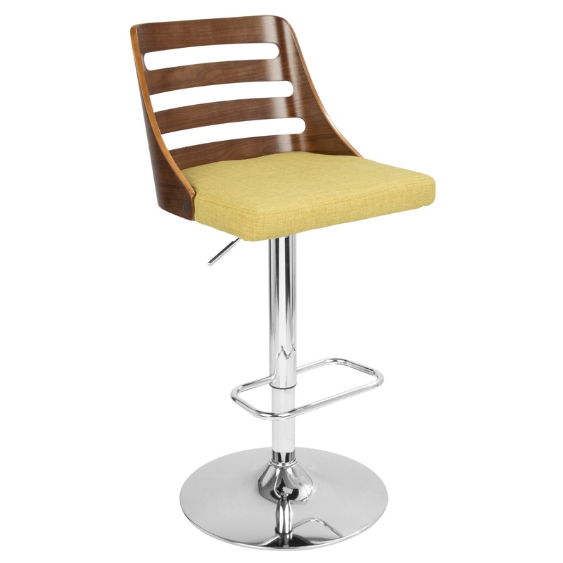 Trevi – Mid Century Modern Adjustable Barstool With Swivel