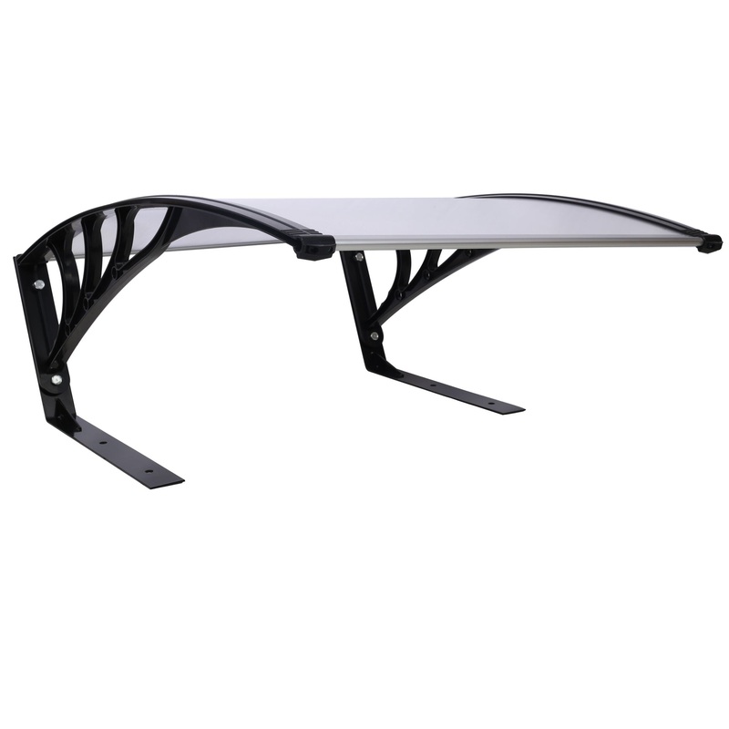 Weather Resistant Polycarbonate Canopy Outdoor Shade Cover For Robotic Lawn Mowers – Black