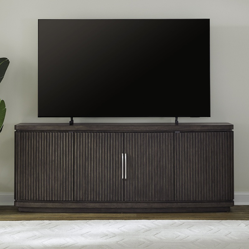 Cascade Falls – 82 TV Console – Satin Espresso