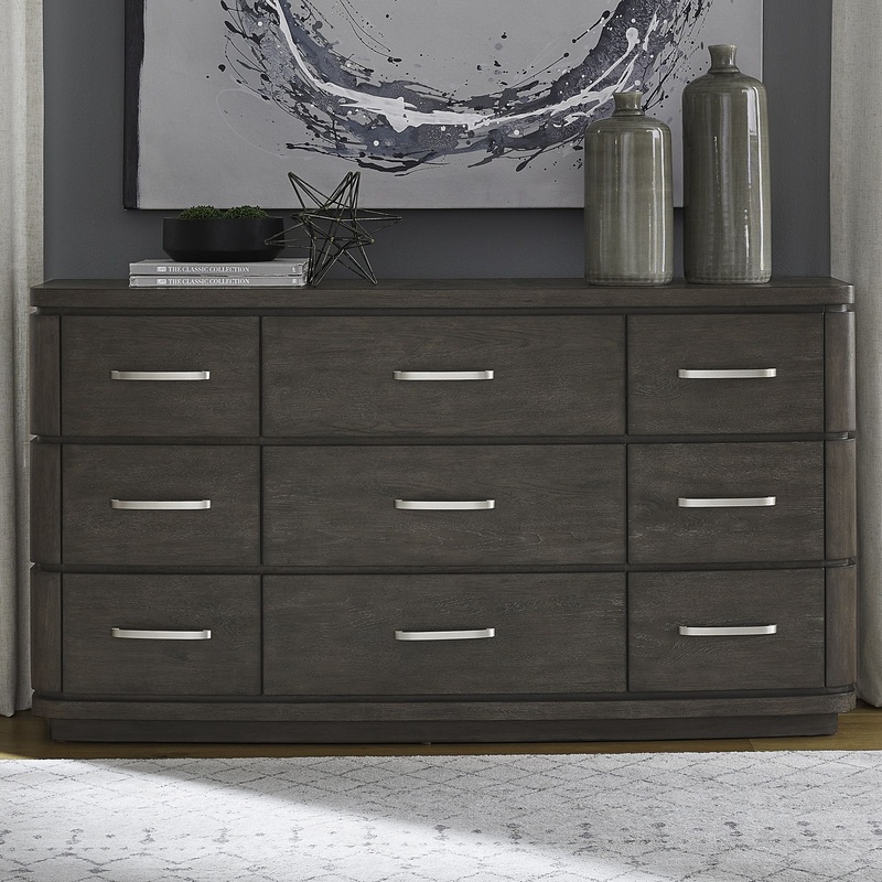 Cascade Falls – 9 Drawer Dresser – Satin Espresso