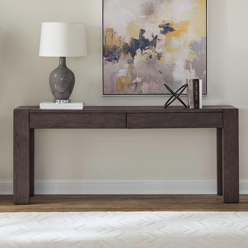 Cascade Falls – Accent Console Table – Satin Espresso