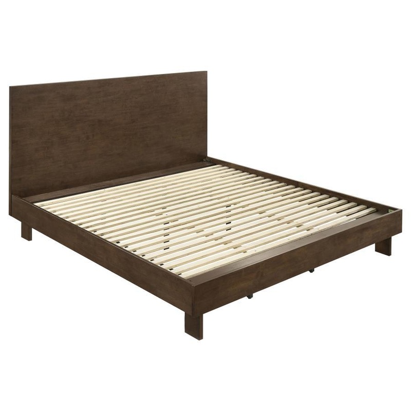 Glenwood – Platform Panel Bed|Dark Brown|Queen|King