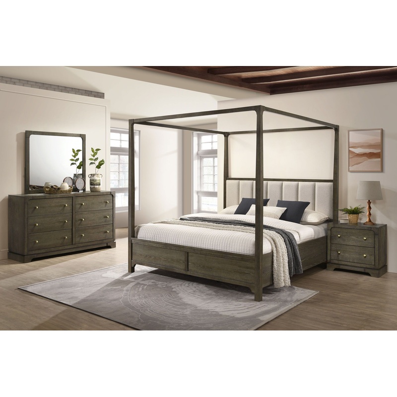 Gran Park – Bedroom Set|Dark Brown|4 Pc. Bed, Dresser, Mirror, Nightstand|5 Pc. Bed, Dresser, Mirror, Chest, Nightstand|Queen|King|California King