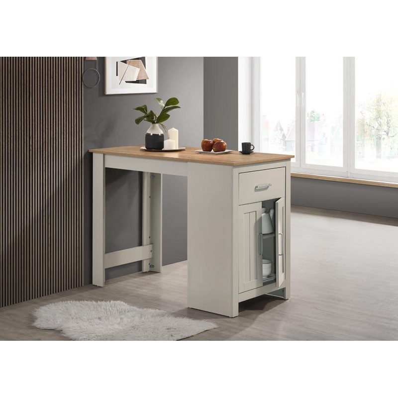 Alonzo – Small Space Counter Height Dining Table With Cabinet And Drawer Storage