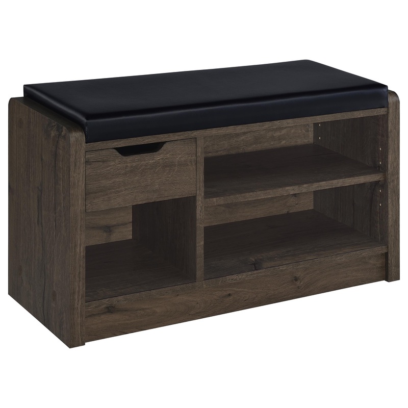 Arrington – Storage Bench|Dark Brown|Light Brown|Black