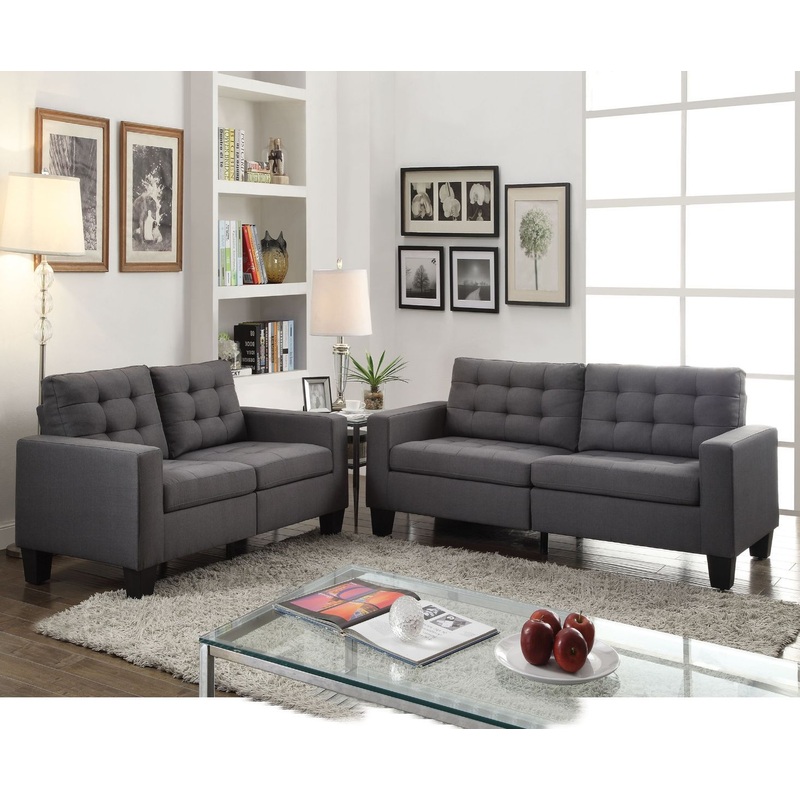 Earsom – Sofa – Gray Linen