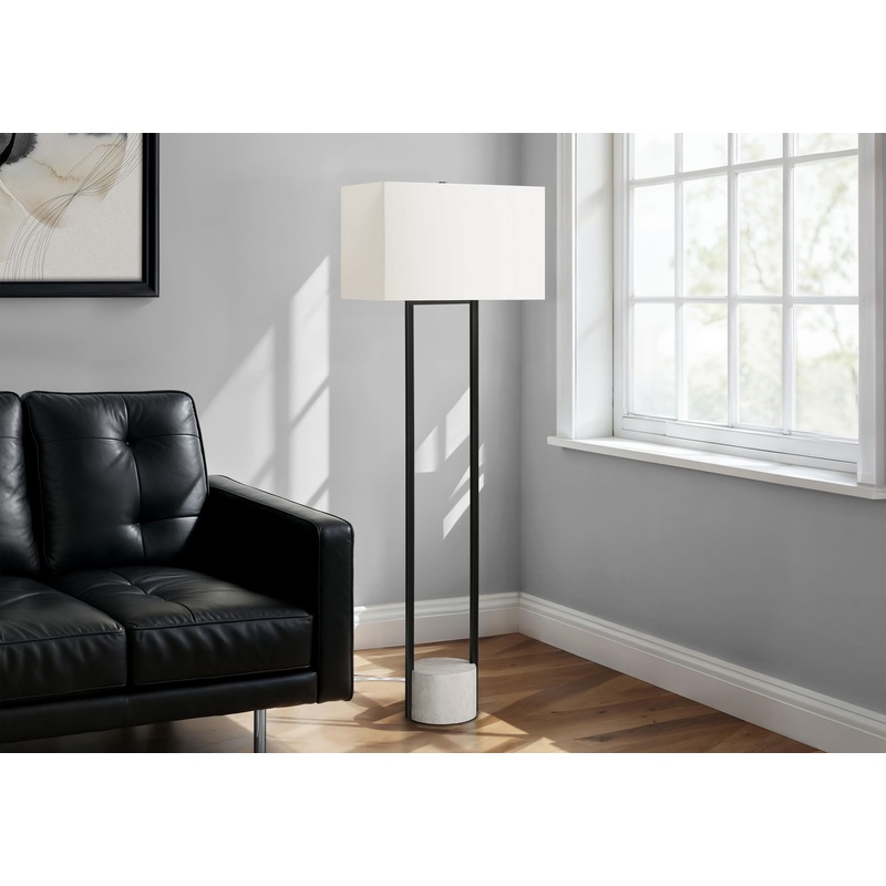 Lighting, Floor Lamp, Contemporary – Black / Beige