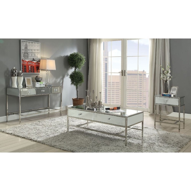 Weigela – Coffee Table – Mirrored & Chrome