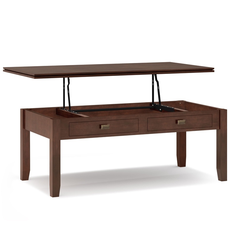 Artisan – Lift Top Coffee Table – Russet Brown