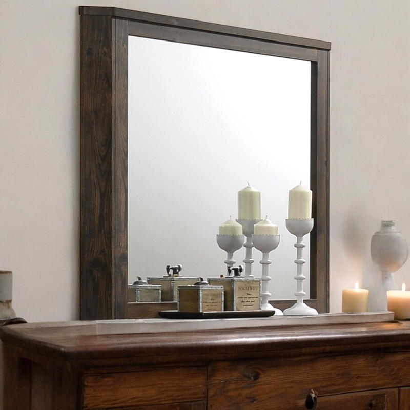 Elettra – Rustic Mirror – Walnut
