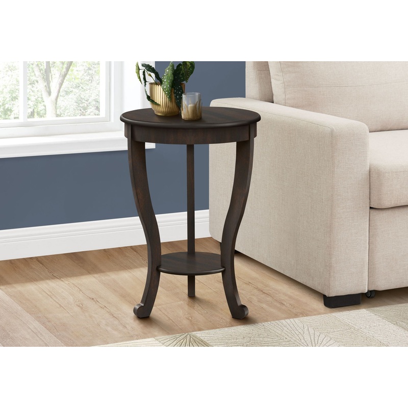 Accent End Table, 2 Tier, Traditional – Walnut