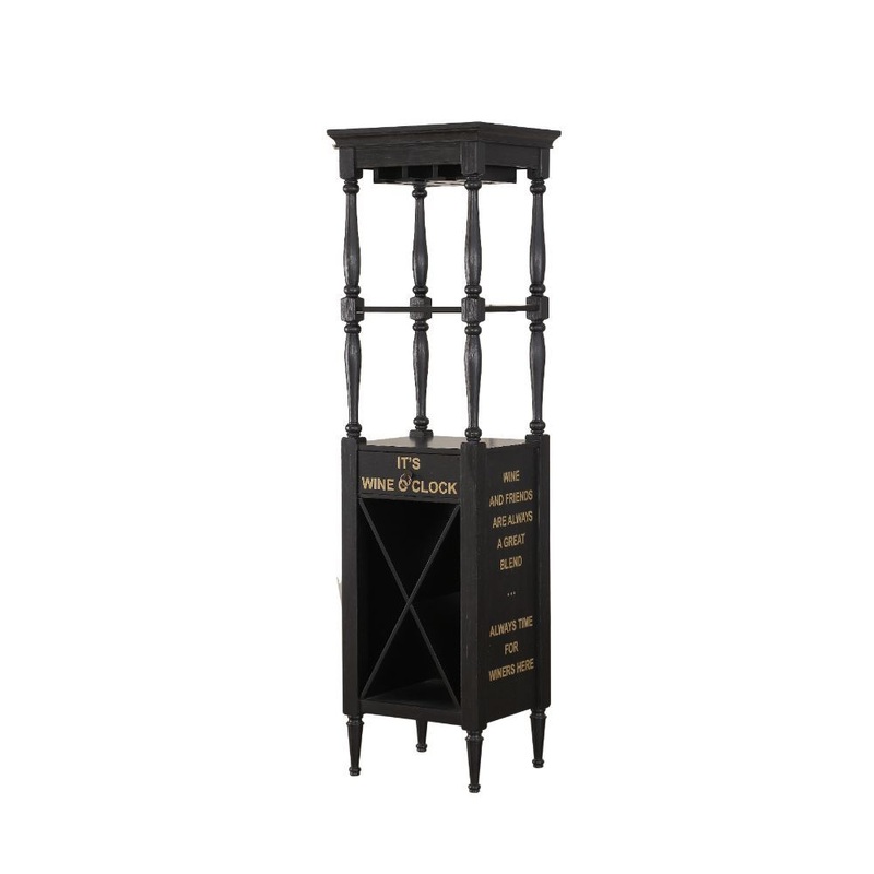 Anthony – Wine Cabinet|Antique Black