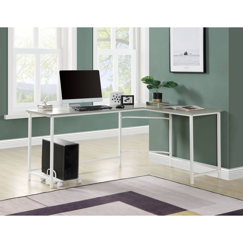Bambina – Computer Desk|Gray|Dark Brown