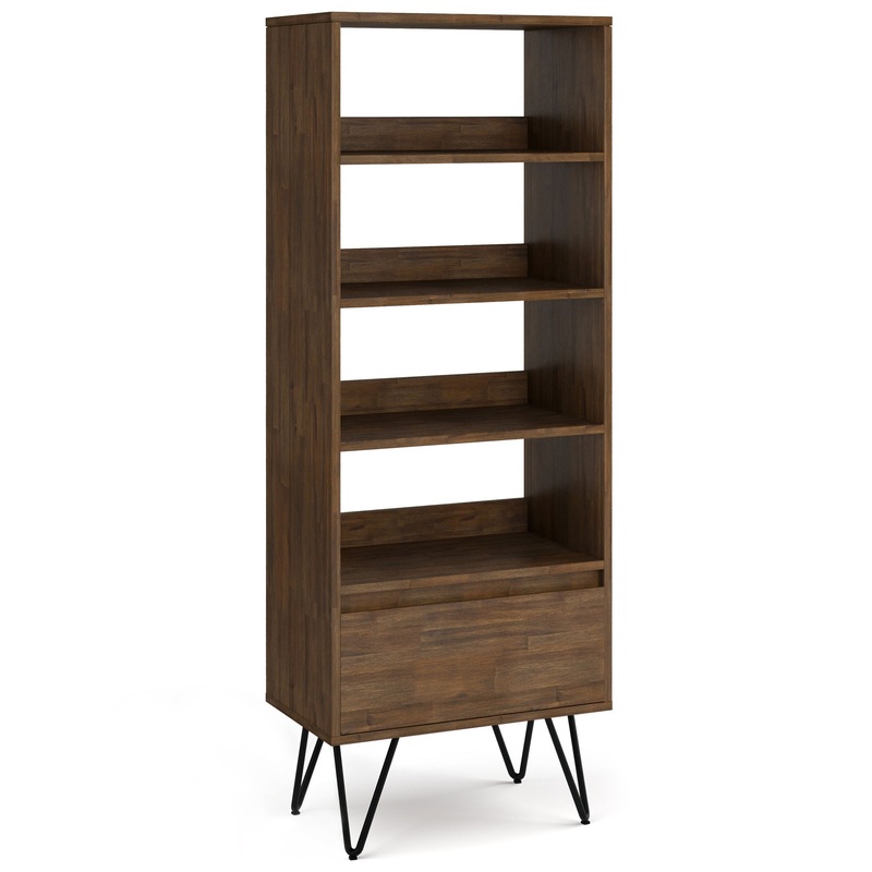 Chase – Tall Bookcase – Rustic Natural Aged Brown