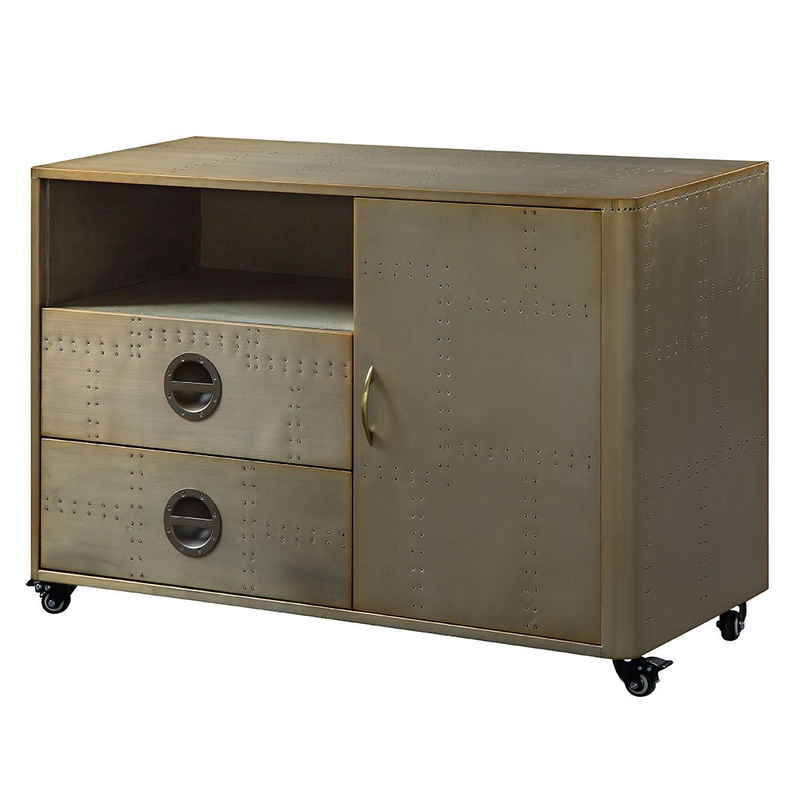 Jennavieve – Cabinet – Gold Aluminum