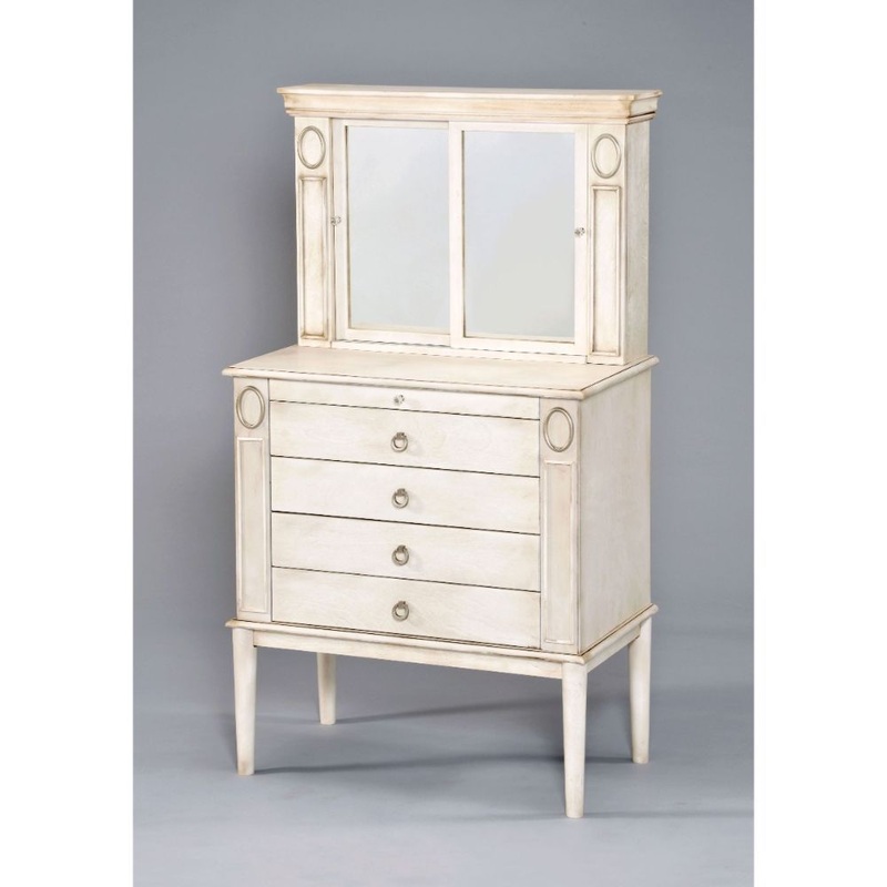 Leven – Jewelry Armoire – Antique White