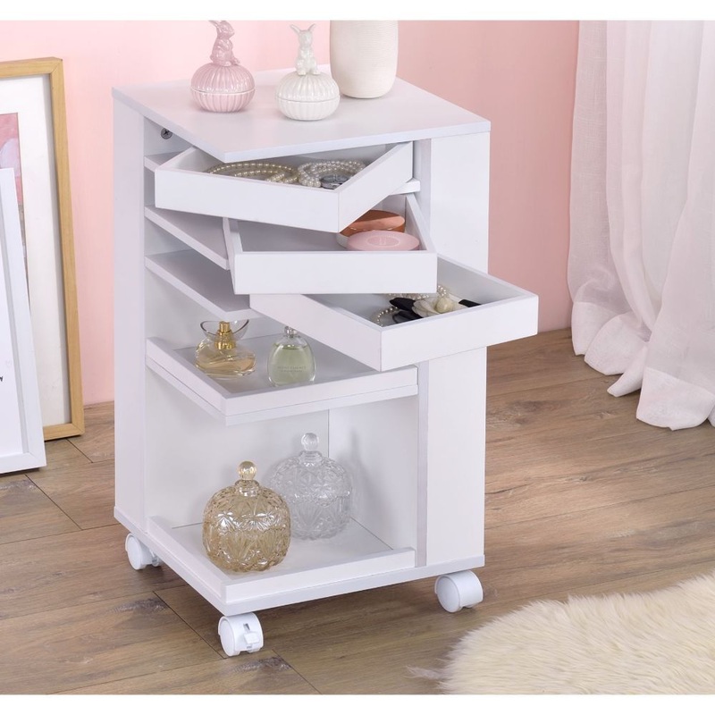 Nariah – Storage Cart|White