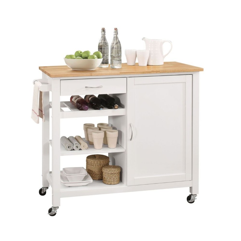 Ottawa – Kitchen Cart|White|Black