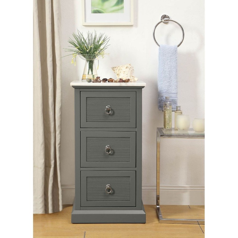 Swart – Cabinet – Marble Top & Gray