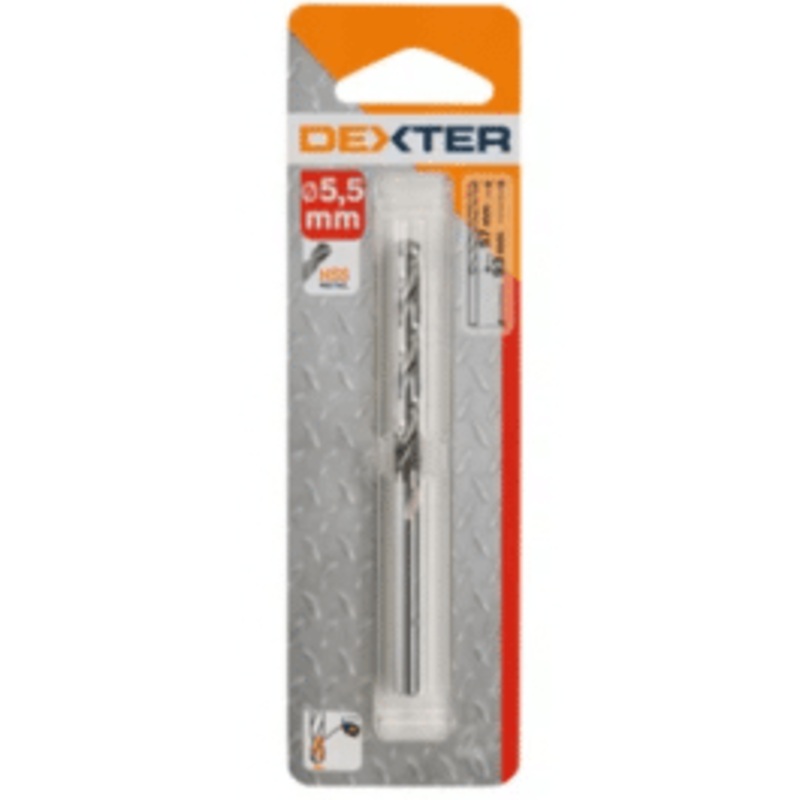 DEXTER METAL DRILL BIT DIAM 5.5MM. LUN