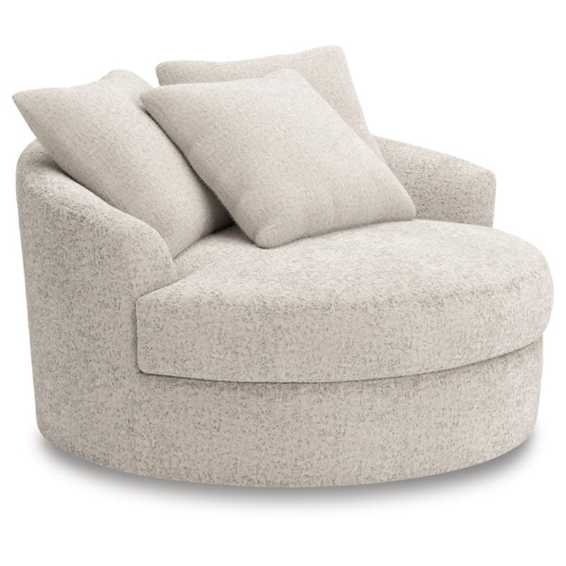 Cuddle Plush Oversized Swivel Accent Chair