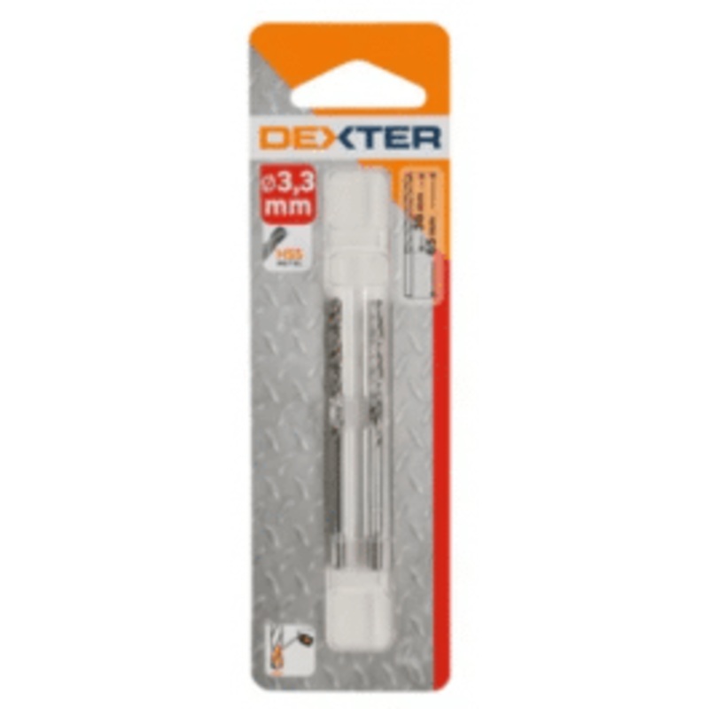 DEXTER METAL DRILL BIT DIAM 3.3MM. LUN